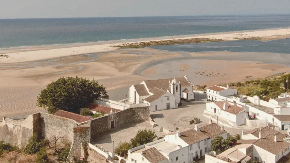 Vista aérea de Cacela Velha, Algarve